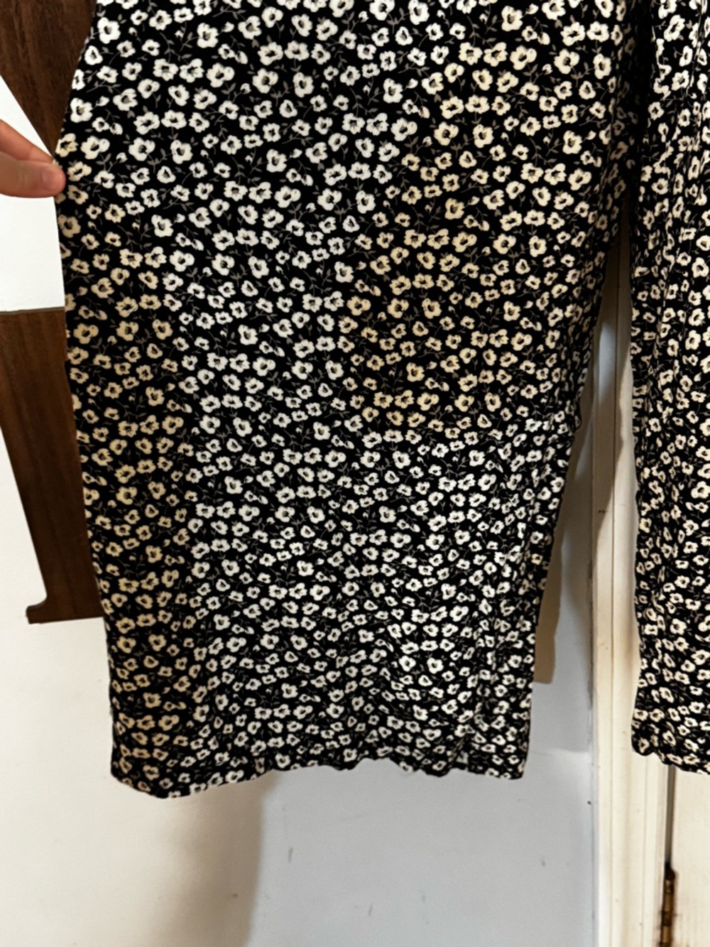 miami Black Floral Tie-Shoulder Wide Leg Jumpsuit - Picture 7 of 11
